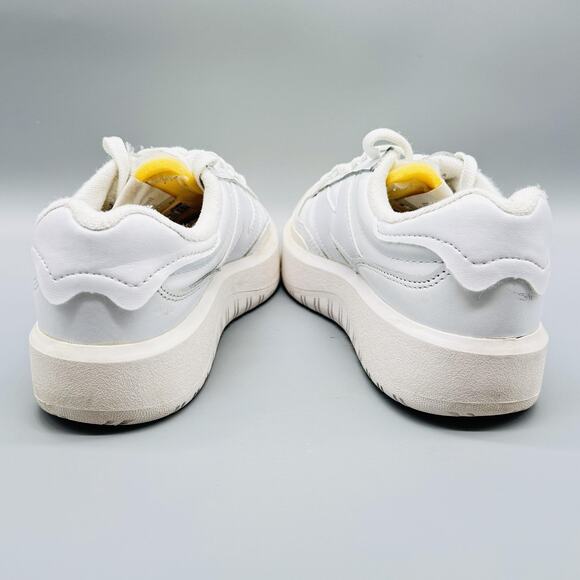 New Balance Shoes Mens 6 White Leather Platform Low Top Lace Up Casual Sneakers main image 6